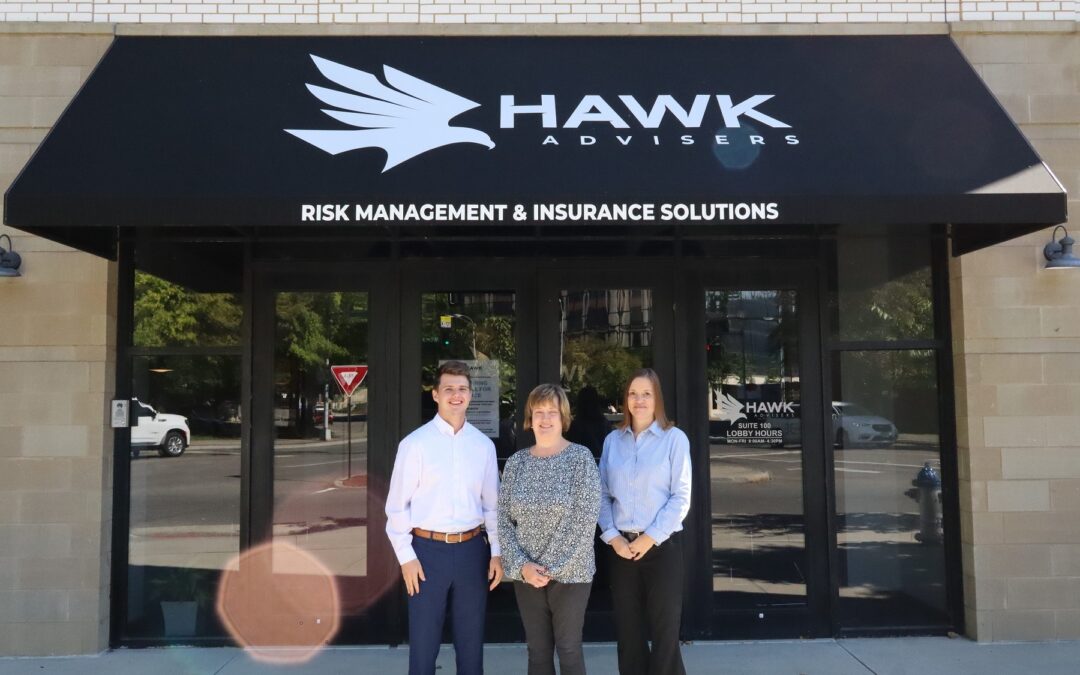 Picture of the HAWK Advisers Group outside the storefront