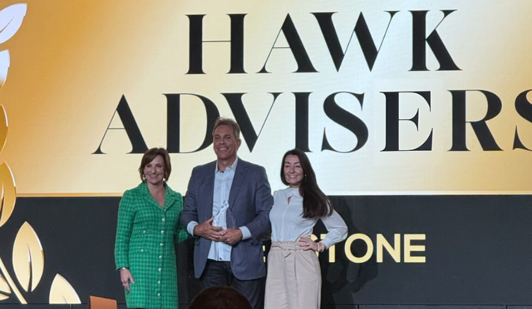 HAWK Advisers accepting the 2025 Partner of the Year Award
