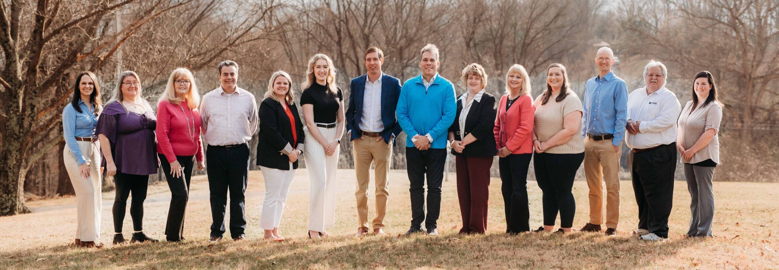 HAWK Advisers team picture outside of the office